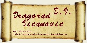 Dragorad Vicanović vizit kartica